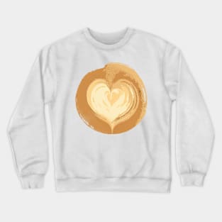 Latte heart Crewneck Sweatshirt